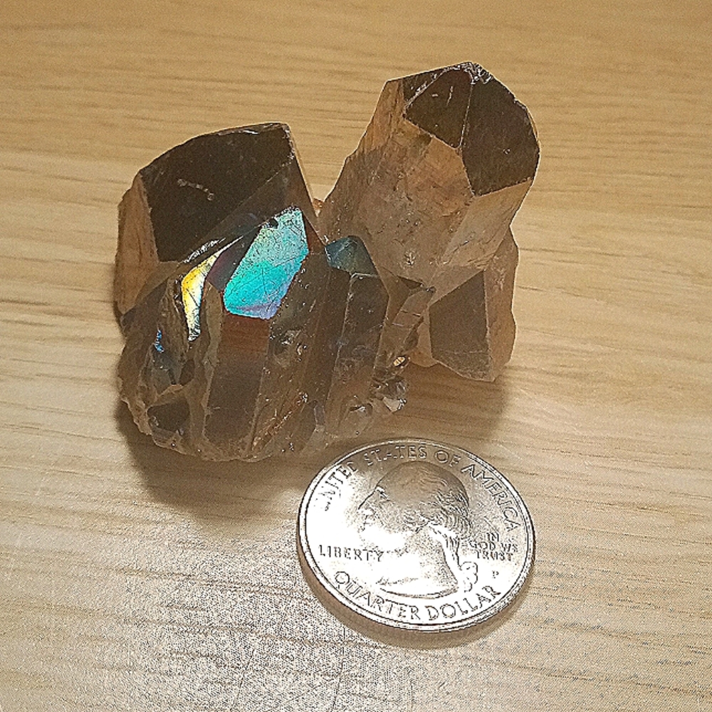 Authentic Angel Aura Clear Quartz Cluster - Picture 5 of 6